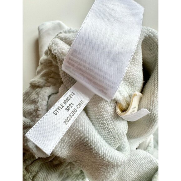 MADEWELL Frosted Willow Green Tie Dye Cotton Terry Sweat Shorts, Size XS - Picture 11 of 12